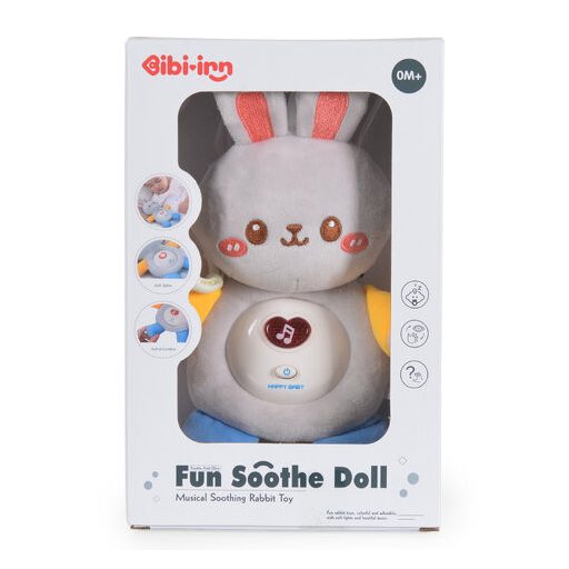 CANGAROO Plüss zenélő nyuszi fehér zajjal