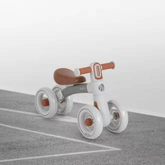   BYOX Rollybo mini futóbicikli 4 kerekű szürke/barna üléssel