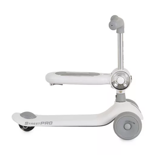BYOX Streetpro roller 2in1 üléssel, zenél, 30kg-ig szürke