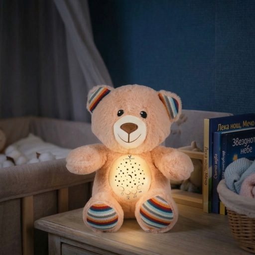 Lamp lulo éjszakai fény, projektor és fehér zaj maci