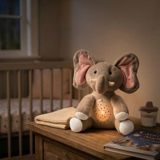 Lamp lulo éjszakai fény, projektor és fehér zaj elefánt