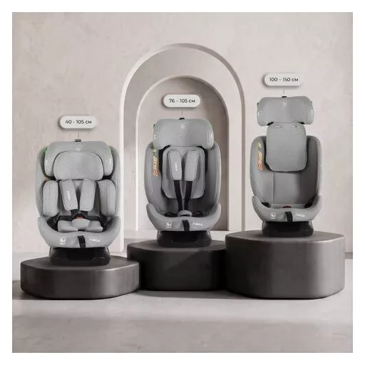 Moni Forza prémium autós ülés isofix nélkül 40-150cm szürke