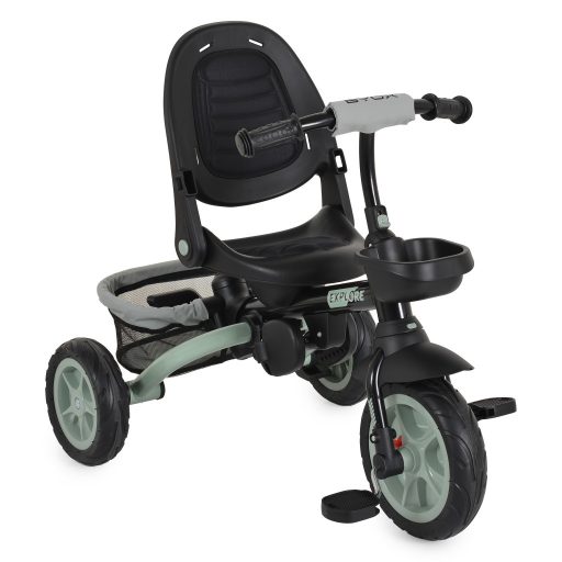 BYOX Explore tricikli összecsukható tolókaros zöld
