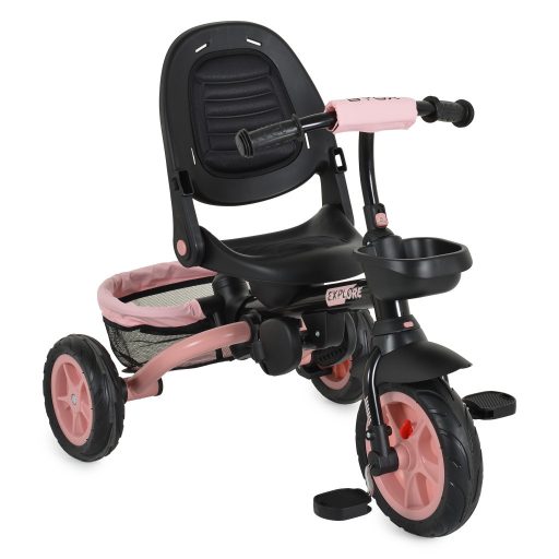 BYOX Explore tricikli összecsukható kormányos pink