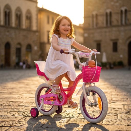 Byox flower candy gyerek kerékpár 14es lány pink