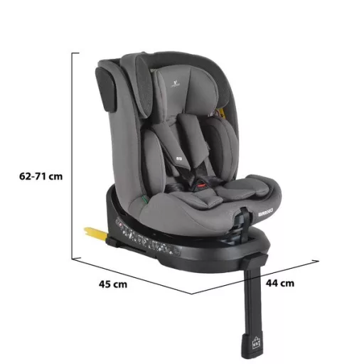 CANGAROO Bravo autós ülés 40-150 cm támasztólábbal s.szürke