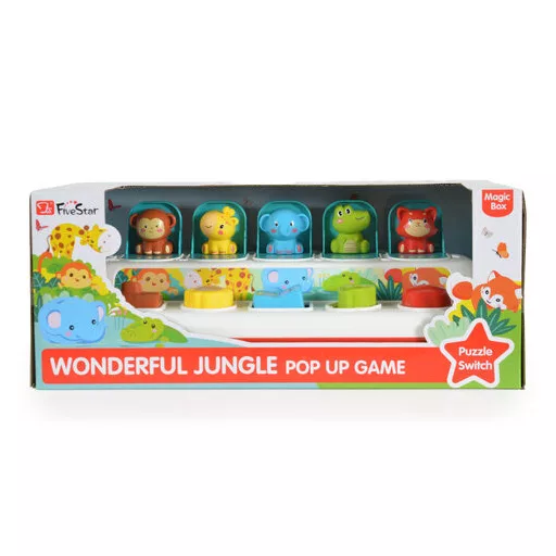 Bébijáték interaktív állatos popup game