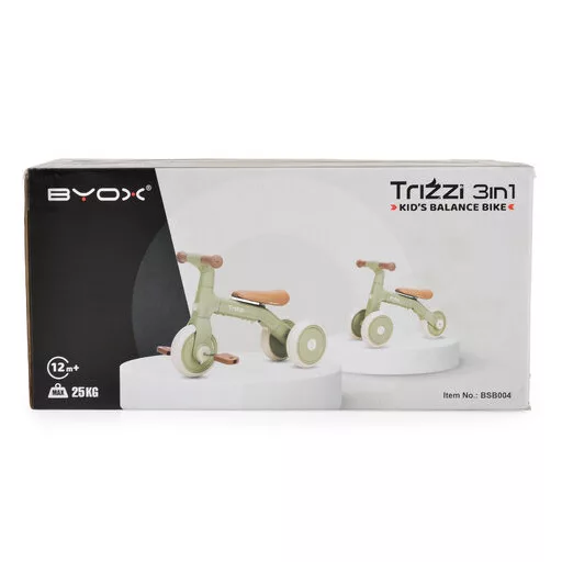 Byox Trizzi multifunkciós tricikli 3in1, egyensúly kerékpár, átalakítható kék