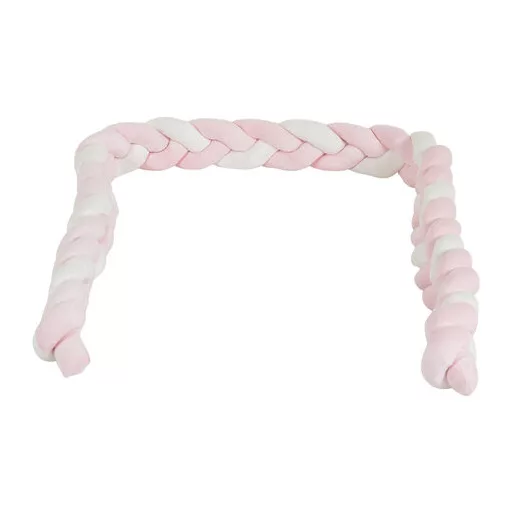 Naya játékhidas játszószőnyeg kerek, fejvédővel, hasaló párnával pink