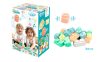 Mochtoys play&squish építőkocka dobozban 24 db-os puha építőjáték pasztell