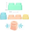 Mochtoys play&squish puha vonat építőkocka nagy szett 12+4dbos pasztell zöld