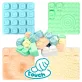   Mochtoys play&squish szenzorikus szőnyeg - tapilap+ kockák nagy szett 24+4db pasztell