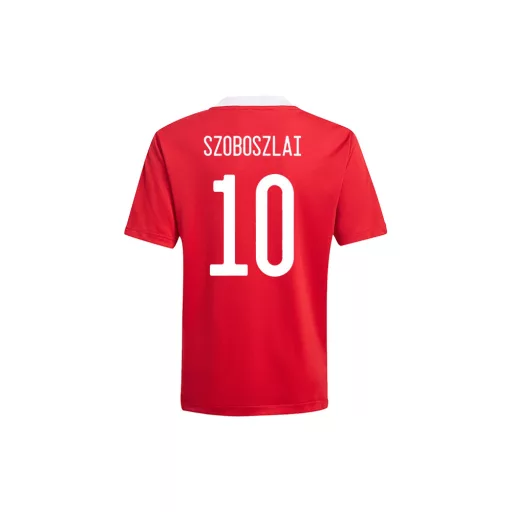 Magyarország mez felső szurkolói Adidas piros gyerek SZOBOSZLAI 10