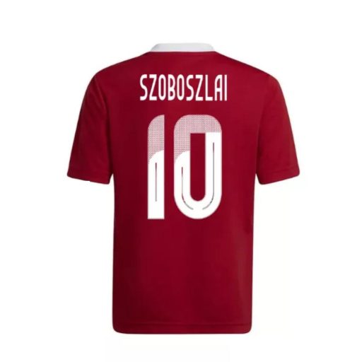 Magyarország mez felső szurkolói Adidas piros gyerek SZOBOSZLAI 10