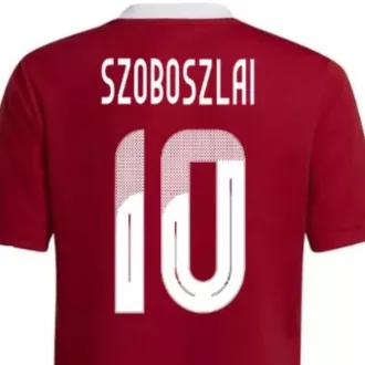   Magyarország mez felső szurkolói Adidas piros gyerek SZOBOSZLAI 10