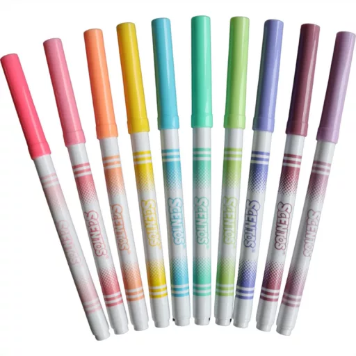 Scentos Illatos, finom vonalú filctoll, pasztell színek, 10 db