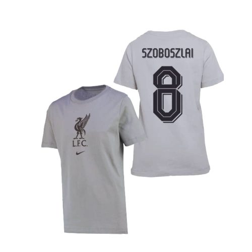 Liverpool póló gyerek LFC Nike Szoboszlai 8 szürke