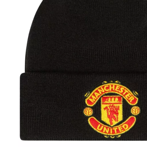Manchester United sapka kötött visszahajtós gyerek fekete