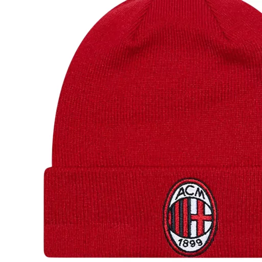 Milan sapka kötött felnőtt visszahajtós piros NEW ERA