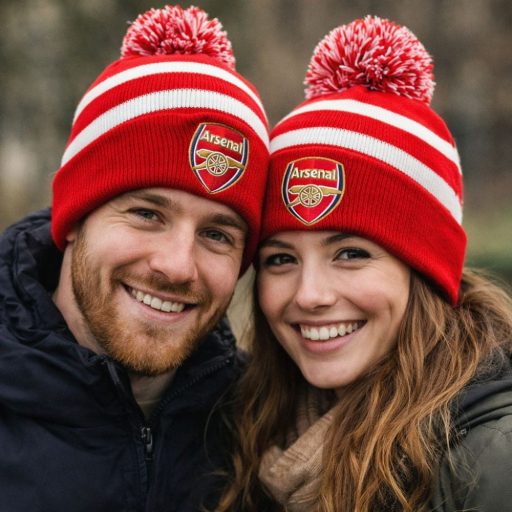 Arsenal sapka kötött csíkos gyerek