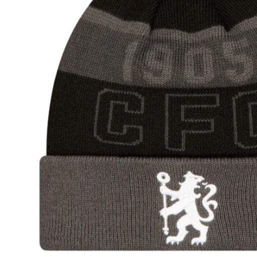 Chelsea sapka kötött New Era szürke csíkos