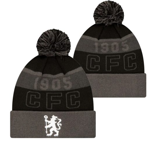 Chelsea sapka kötött New Era szürke csíkos