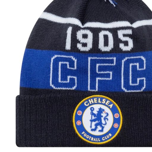 Chelsea sapka kötött New Era csíkos bojtos