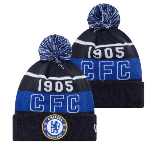 Chelsea sapka kötött New Era csíkos bojtos