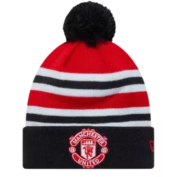 Manchester United sapka kötött New Era bojtos csíkos
