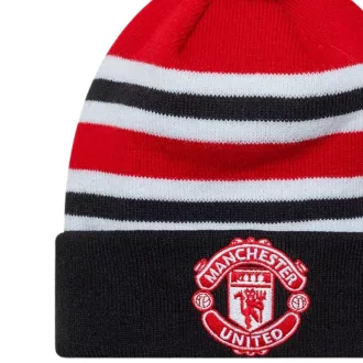 Manchester United sapka kötött New Era bojtos csíkos
