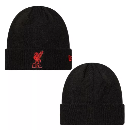 Liverpool sapka kötött New Era fekete felnőtt