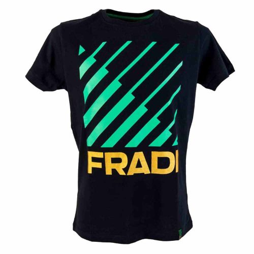 Fradi póló felnőtt csíkos fekete-zöld