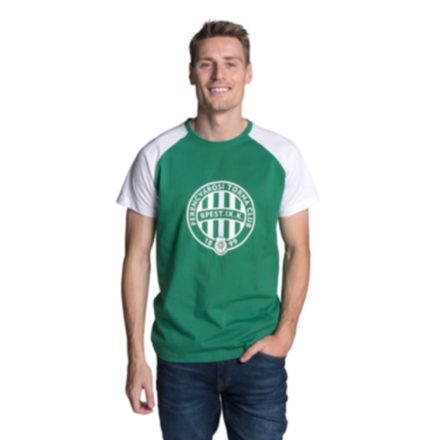 Fradi póló felnőtt férfi címeres zöld-fehér
