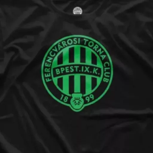Fradi póló női fekete címeres ID04