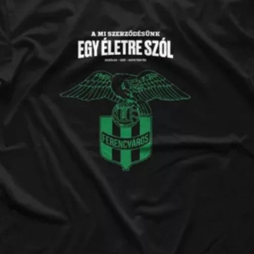 Fradi póló gyerek fekete retro címeres ID21