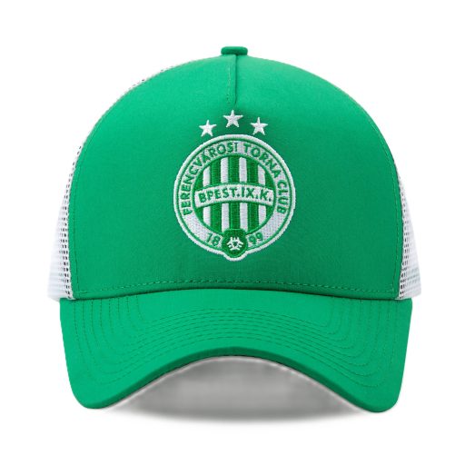 Fradi baseball sapka zöld hímzett fehér csillagos TRUCKER