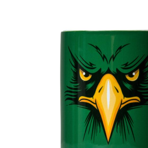 Fradi bögre zöld sasos címerrel