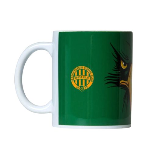 Fradi bögre zöld sasos címerrel