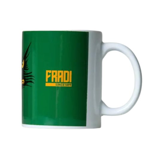 Fradi bögre zöld sasos címerrel