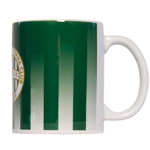 Fradi bögre címeres csíkos színátmenetes