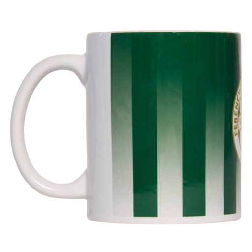 Fradi bögre címeres csíkos színátmenetes