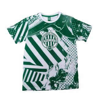 Fradi póló gyerek absztrakt zöld-fehér