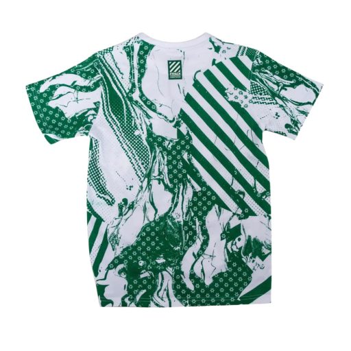 Fradi póló gyerek absztrakt zöld-fehér