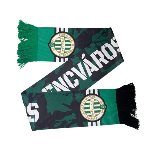 Fradi sál selyem zöld-fekete Ferencváros