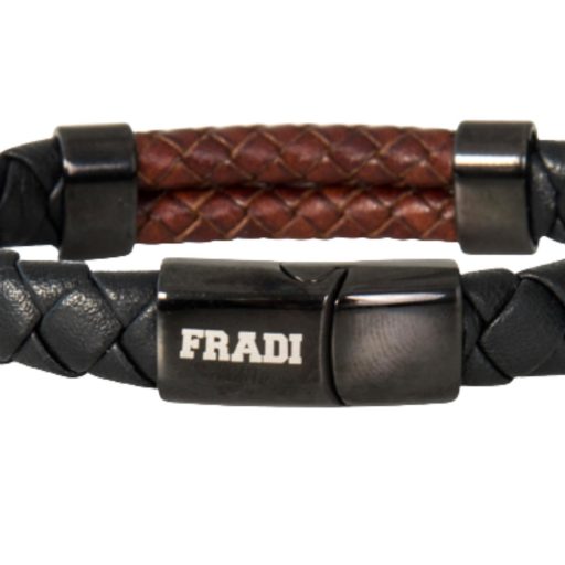 Fradi karkötő fekete-barna bőr