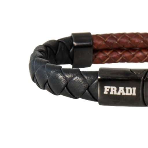 Fradi karkötő fekete-barna bőr