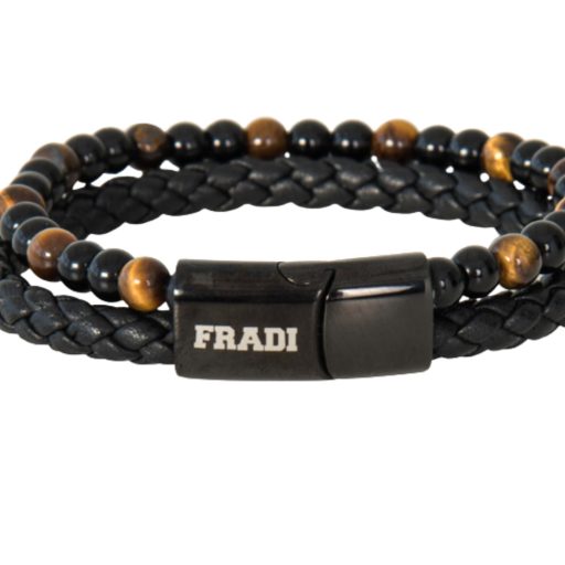 Fradi karkötő bőr fekete gyöngyökkel