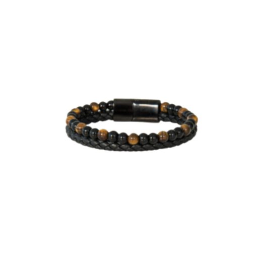 Fradi karkötő bőr fekete gyöngyökkel