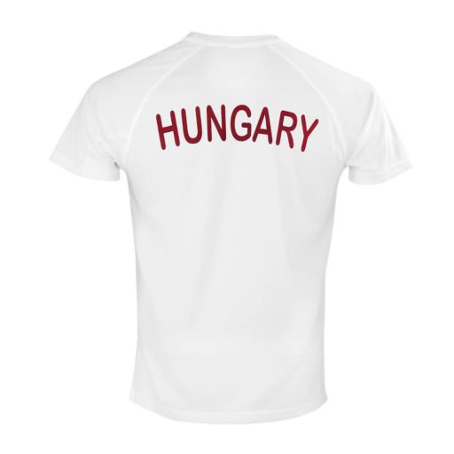 Magyarország mez felső szurkolói fehér "Hungary" feliratos felnőtt