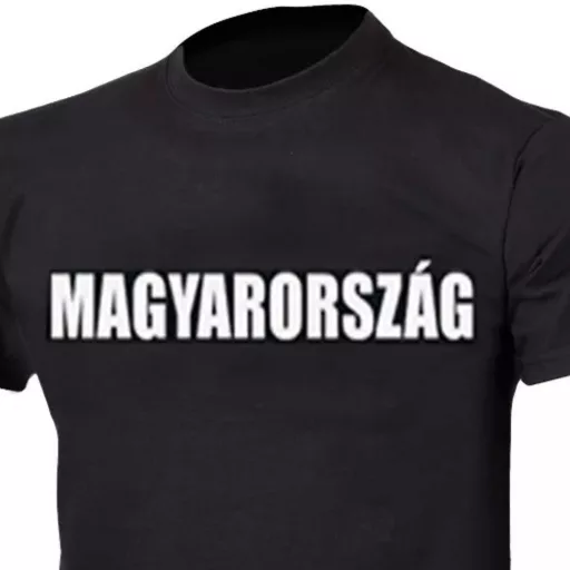Magyarország póló felnőtt fekete